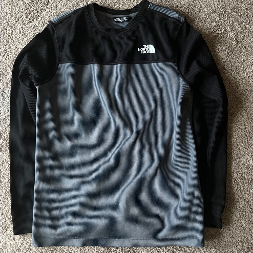 The North Face Black and Gray Crewneck Top
